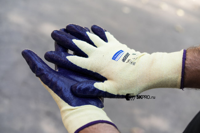 Перчатки JACKSON SAFETY G60 Purple Nitrile от порезов (Уровень 2)